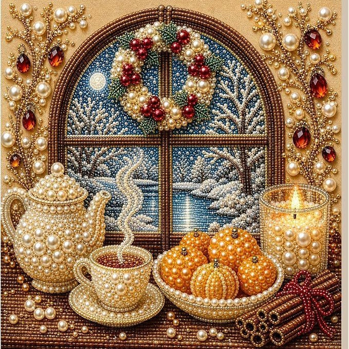 Sparkling angel bell Christmas diamond painting kit – DIY holiday craft