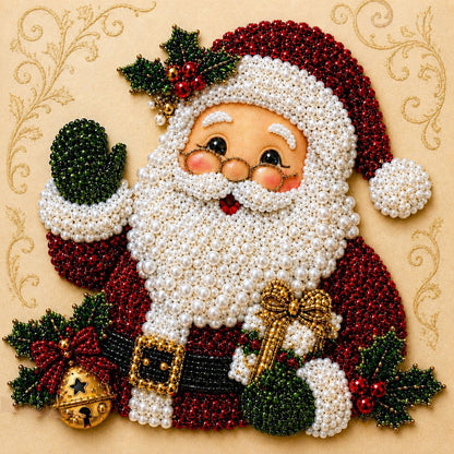 Sparkling angel bell Christmas diamond painting kit – DIY holiday craft