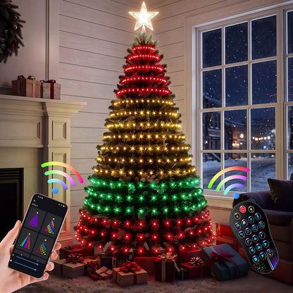 Smart remote Christmas tree LED lights – programmable USB string lights