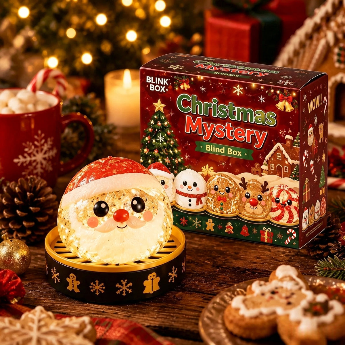 Squishy Christmas dumpling stress-relief toy – holiday fidget gift