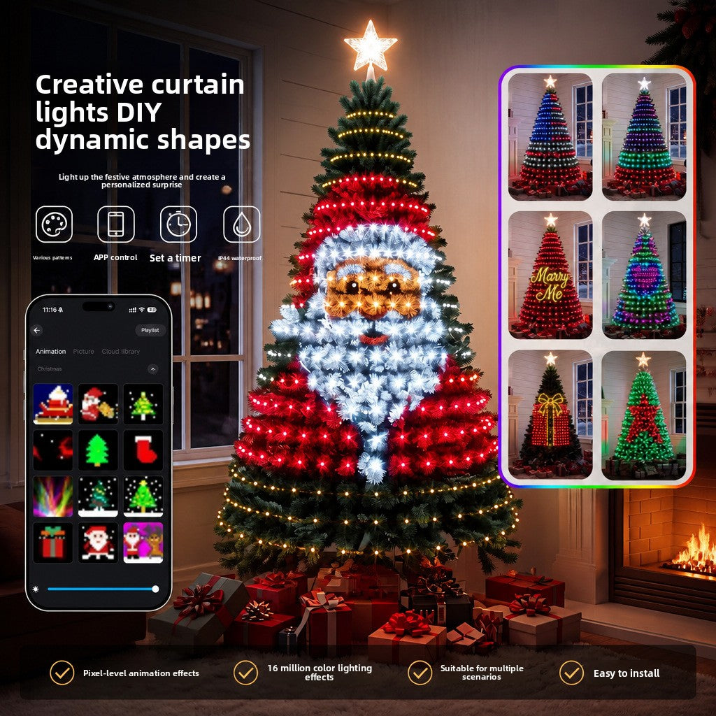 Smart remote Christmas tree LED lights – programmable USB string lights