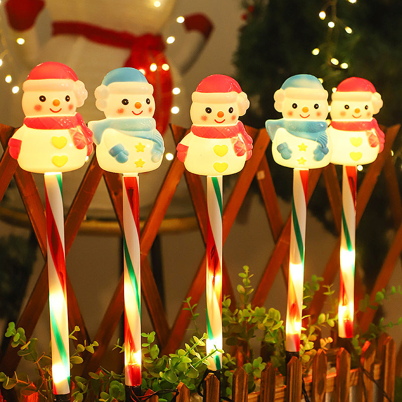 Solar Christmas lights – outdoor holiday yard stake lights