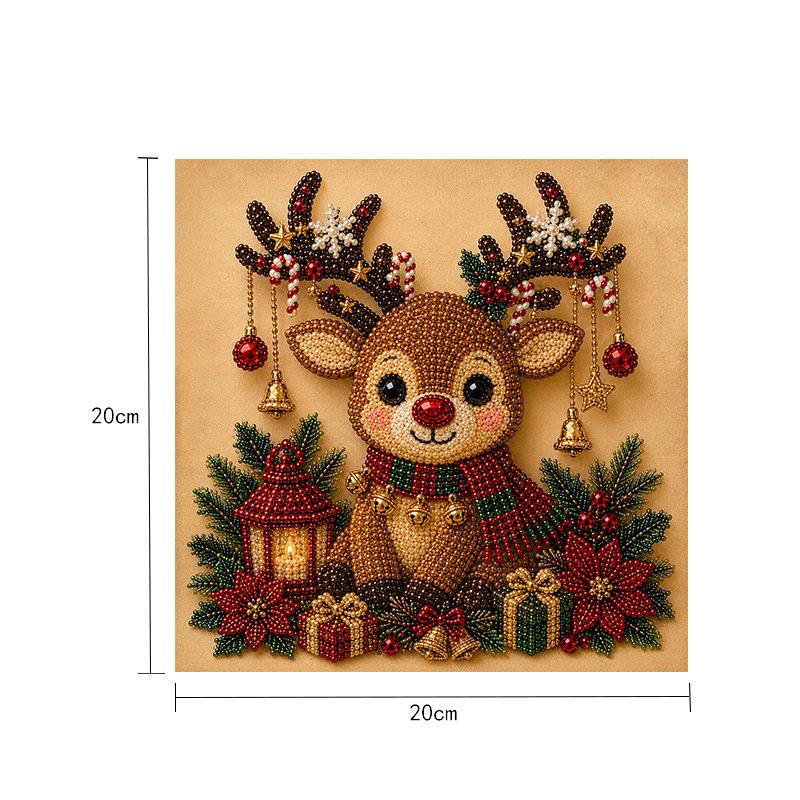 Sparkling angel bell Christmas diamond painting kit – DIY holiday craft