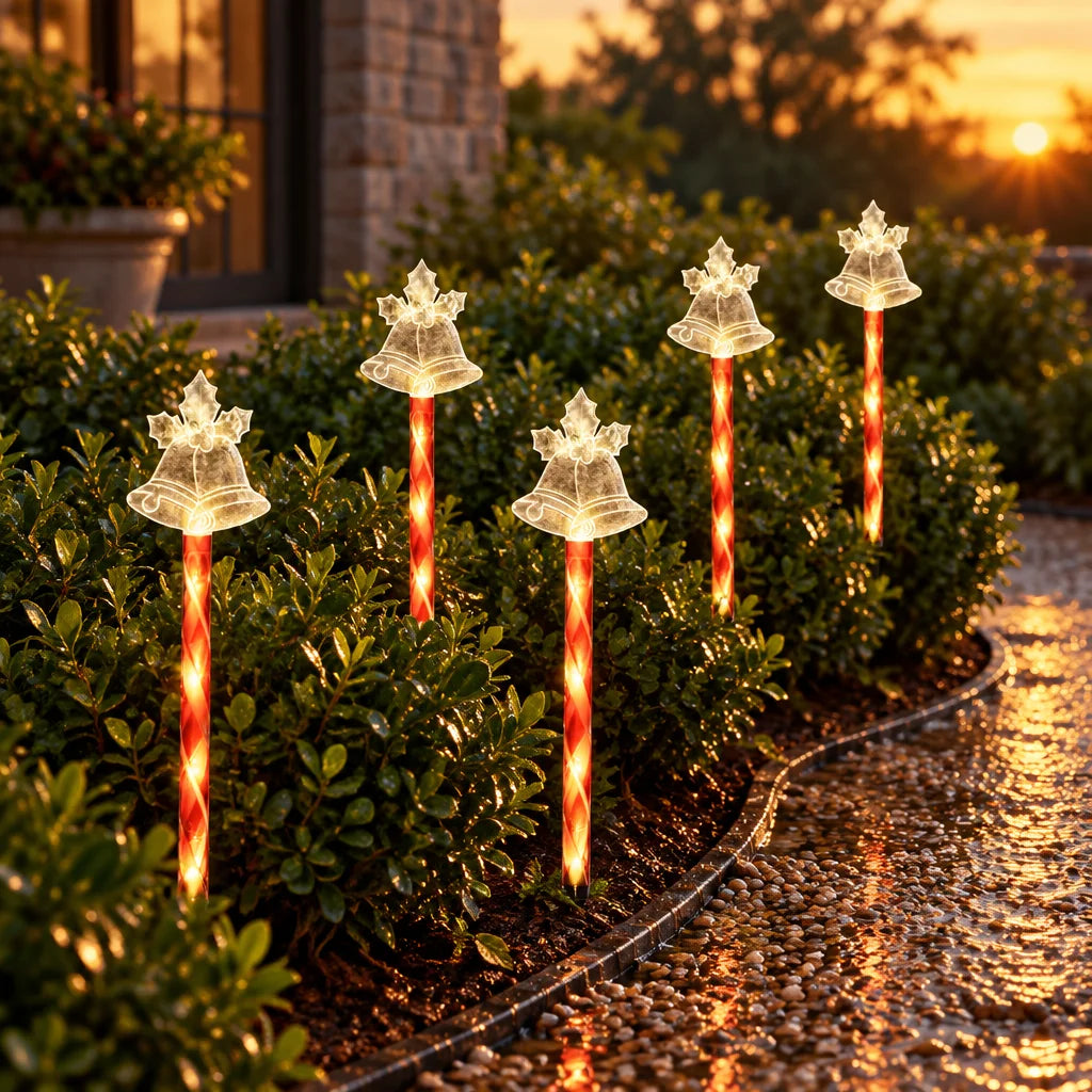 Solar Christmas lights – outdoor holiday yard stake lights