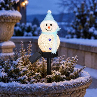 Solar Christmas lights – outdoor holiday yard stake lights
