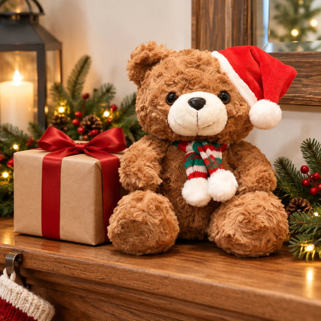 Rose teddy bear – cuddly gift bear with roses