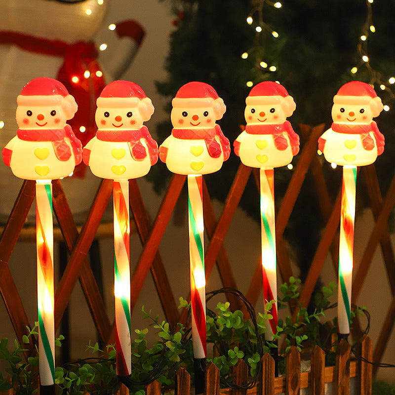 Solar Christmas lights – outdoor holiday yard stake lights