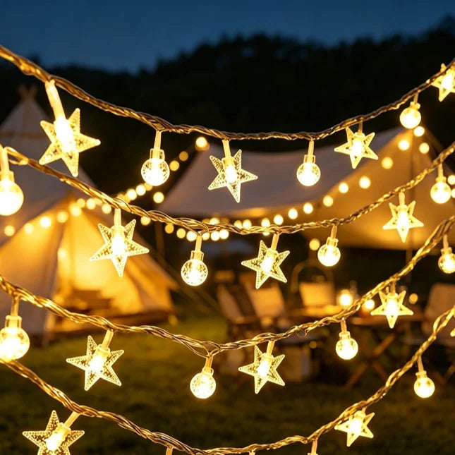 Glow-Anywhere outdoor camping LED string light – USB camping and patio lights