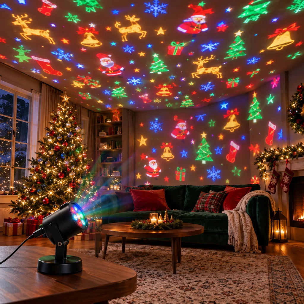 Starry night LED projector light – Christmas and Halloween projection lamp