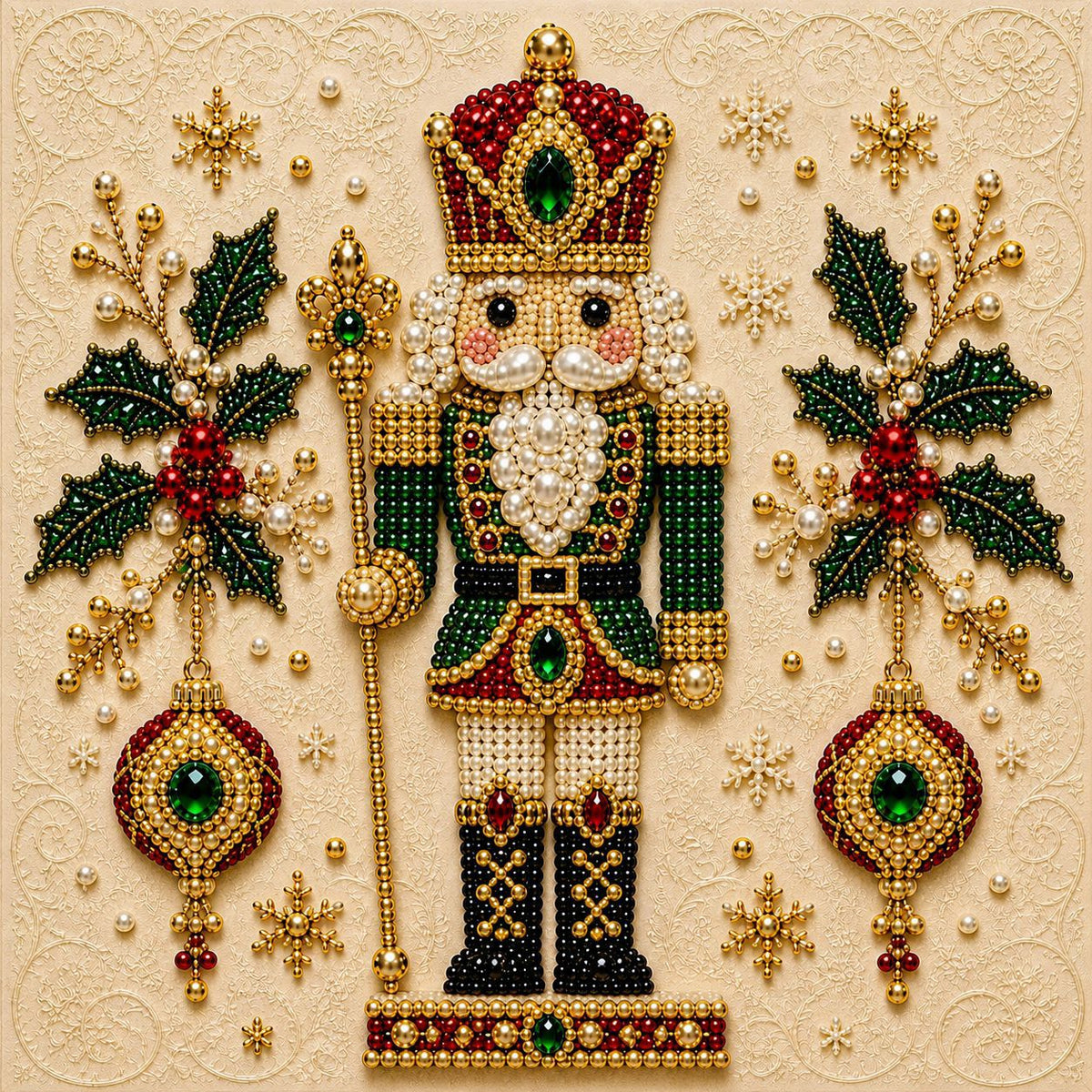 Sparkling angel bell Christmas diamond painting kit – DIY holiday craft