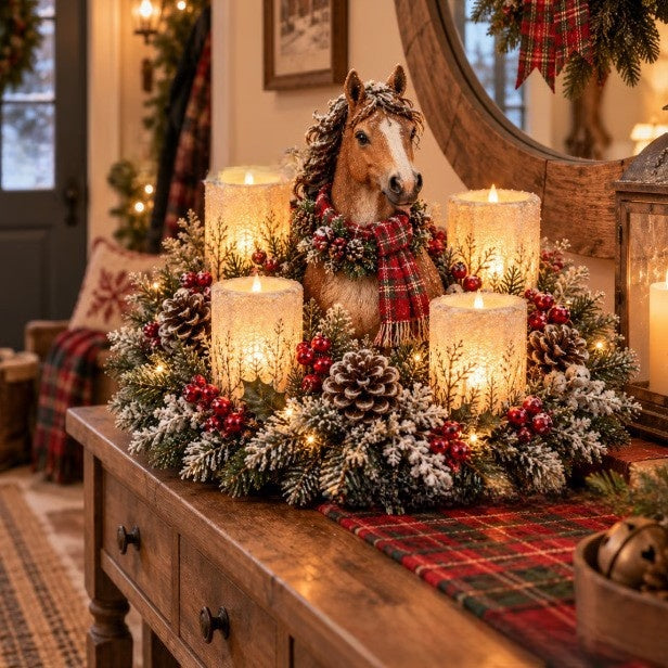 Enchanted Christmas village ornament collection – festive Christmas village decor