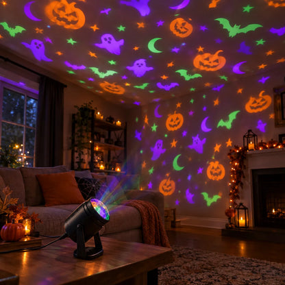 Starry Night LED Projector Light – Christmas & Halloween Modes