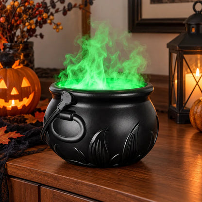 Flame Witch Cauldron Bucket Halloween Decoration