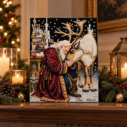 3D diamond art Christmas décor kit – DIY diamond painting holiday craft