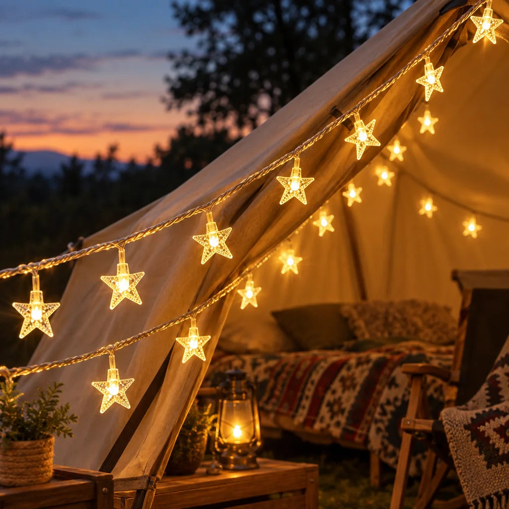 Glow-Anywhere outdoor camping LED string light – USB camping and patio lights