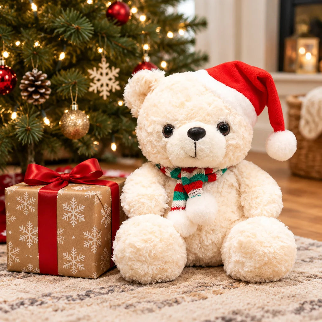 Rose teddy bear – cuddly gift bear with roses