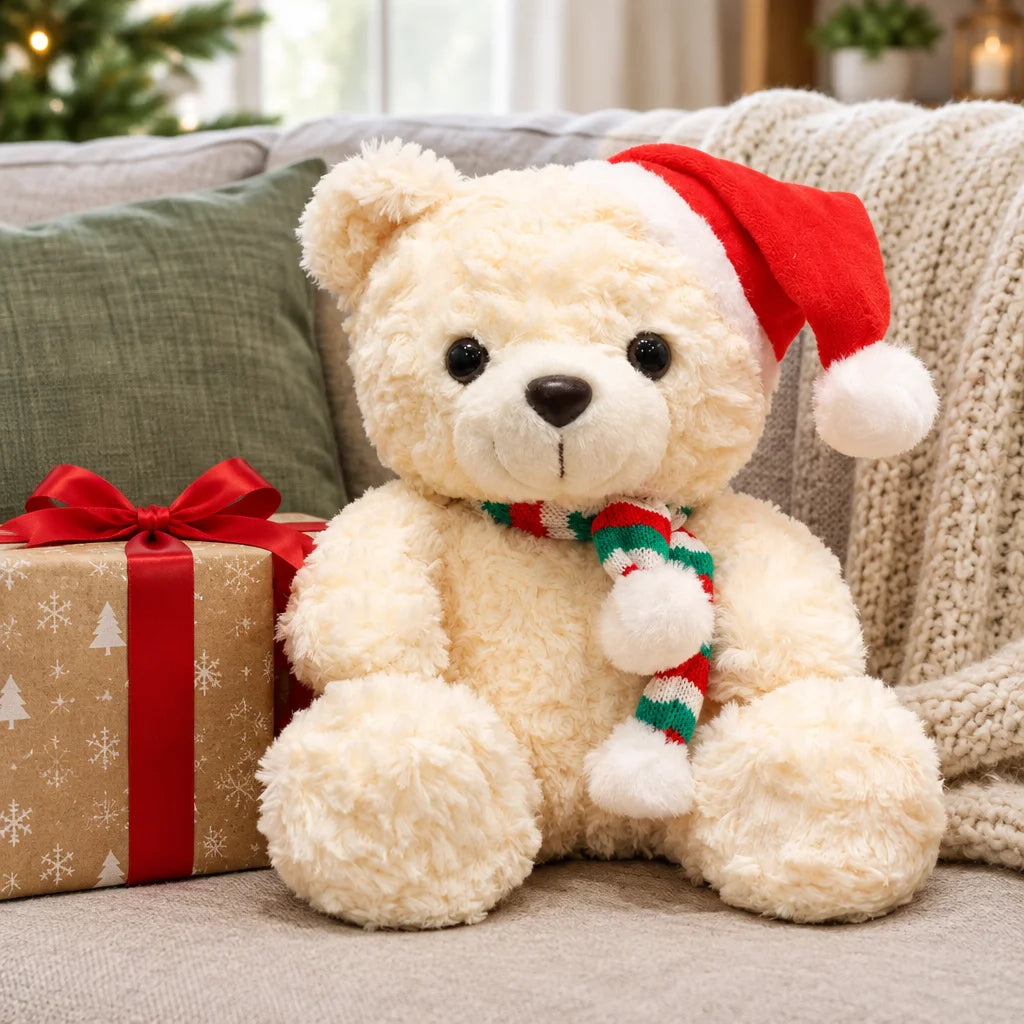 Rose teddy bear – cuddly gift bear with roses